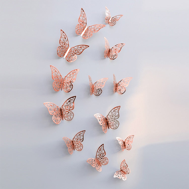 3D-Schmetterlings-Wandaufkleber | Perfekt für Hochzeiten