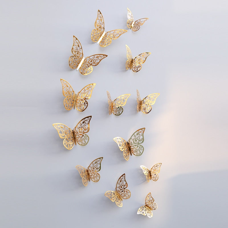 3D-Schmetterlings-Wandaufkleber | Perfekt für Hochzeiten
