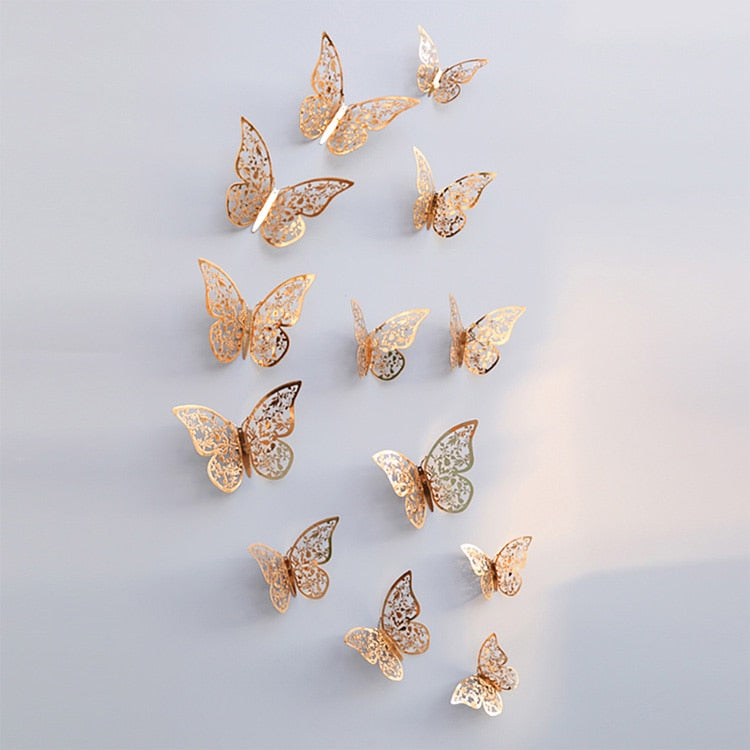3D-Schmetterlings-Wandaufkleber | Perfekt für Hochzeiten
