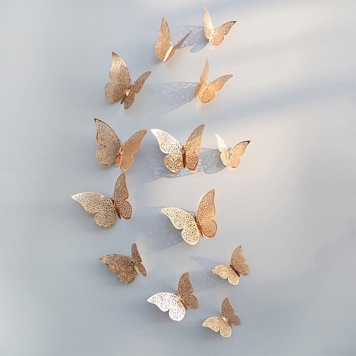 3D-Schmetterlings-Wandaufkleber | Perfekt für Hochzeiten