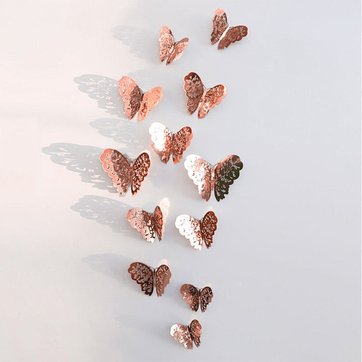 3D-Schmetterlings-Wandaufkleber | Perfekt für Hochzeiten