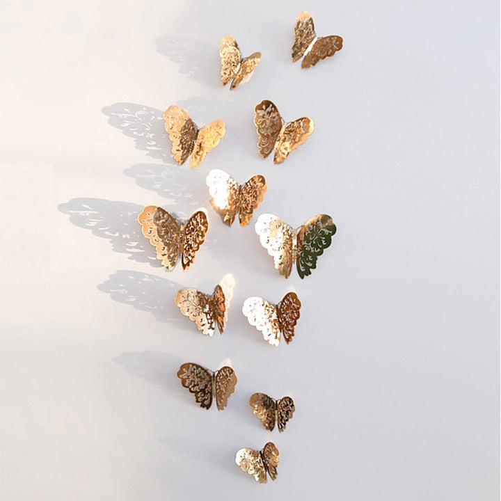 3D-Schmetterlings-Wandaufkleber | Perfekt für Hochzeiten