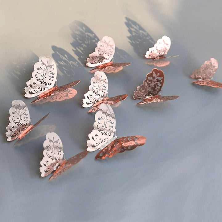3D-Schmetterlings-Wandaufkleber | Perfekt für Hochzeiten