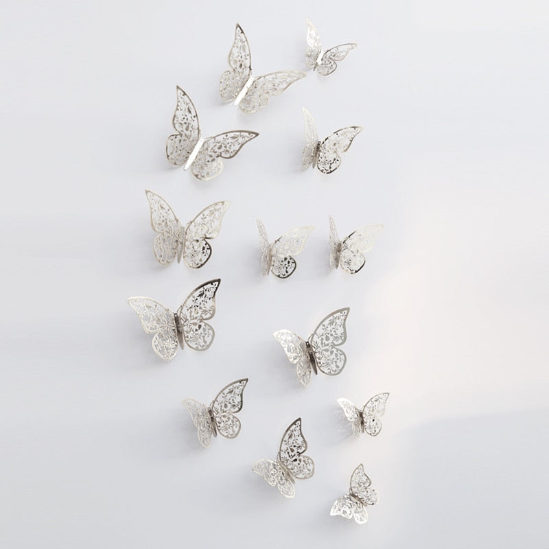 3D-Schmetterlings-Wandaufkleber | Perfekt für Hochzeiten