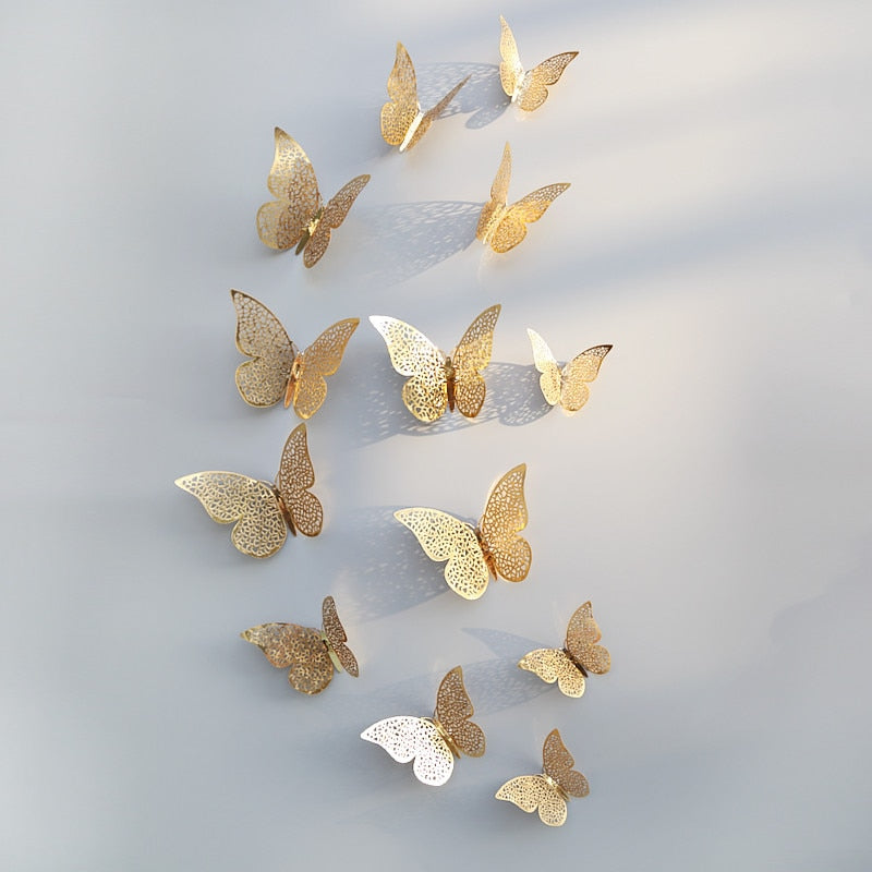 3D-Schmetterlings-Wandaufkleber | Perfekt für Hochzeiten