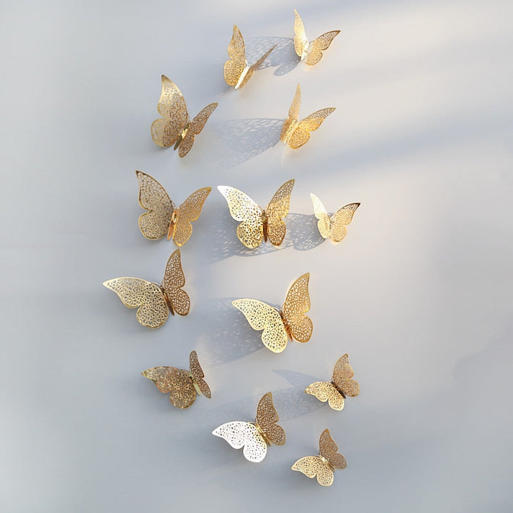 3D-Schmetterlings-Wandaufkleber | Perfekt für Hochzeiten