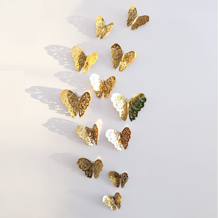 3D-Schmetterlings-Wandaufkleber | Perfekt für Hochzeiten
