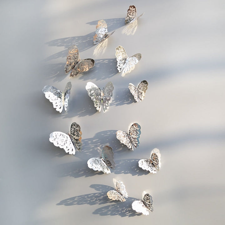 3D-Schmetterlings-Wandaufkleber | Perfekt für Hochzeiten