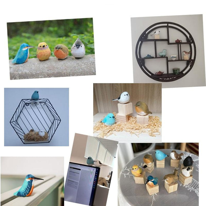 NORDICA - Skandinavische Vogelfiguren aus Holz | Dekorative Ornamente