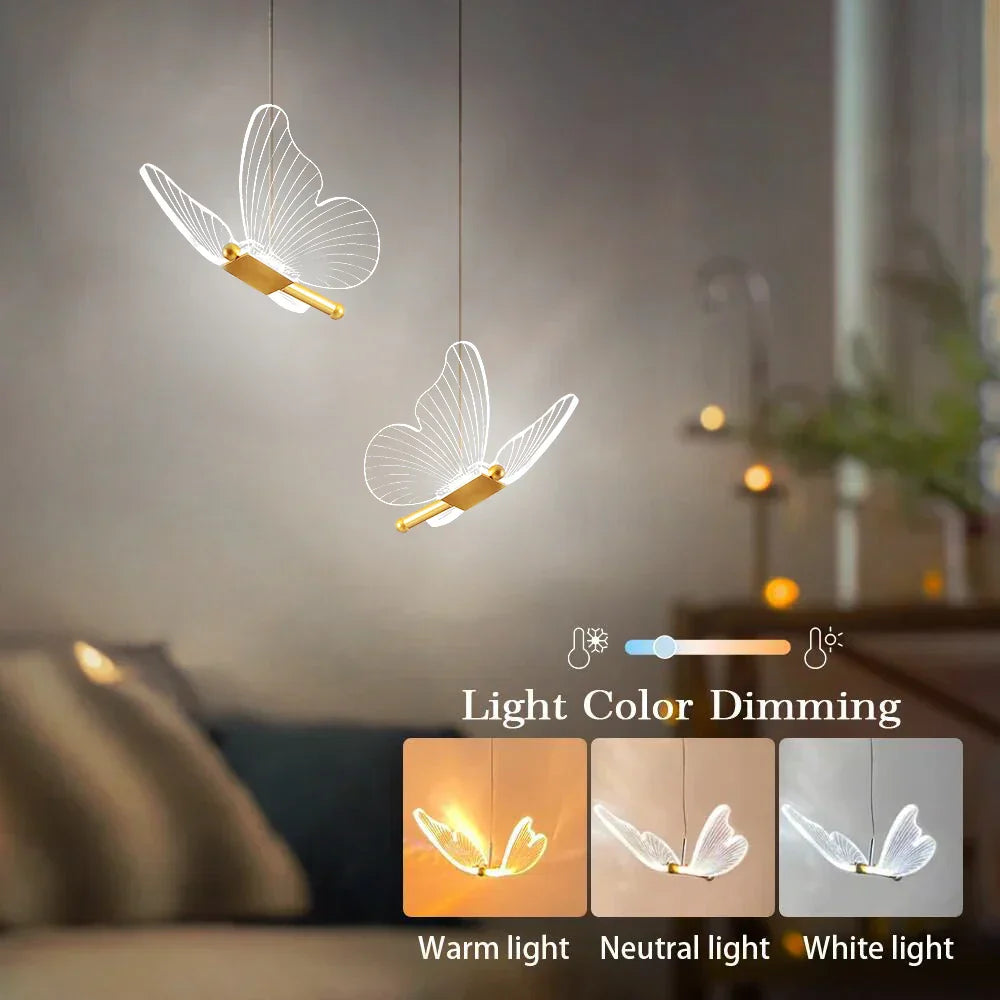 FlutterGlow - LED Schmetterling Hängeleuchten