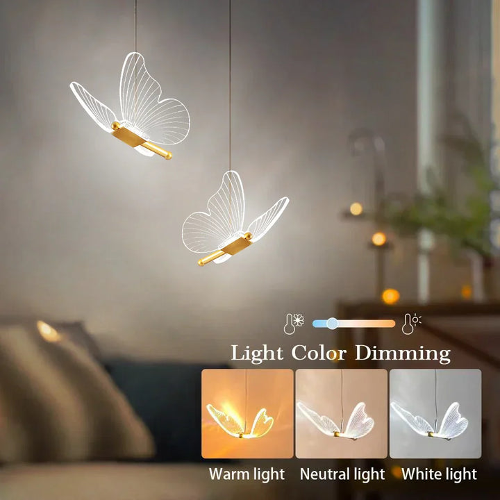 FlutterGlow - LED Schmetterling Hängeleuchten
