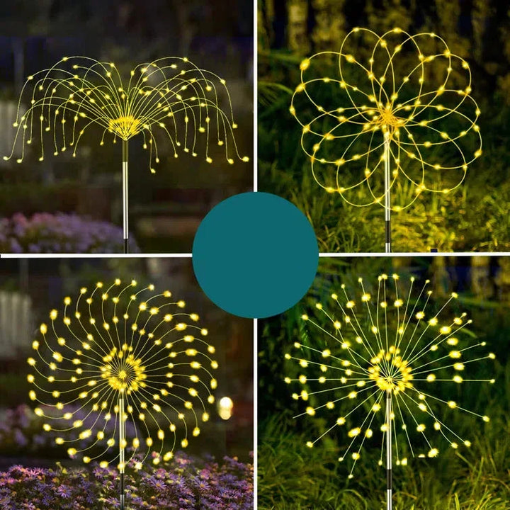 Solarsparks - Solarlichter für draußen im Feuerwerksstil