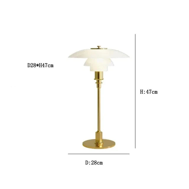 CelestialGlimmer – Skandinavische Schlichte Tischlampe Aus Glas