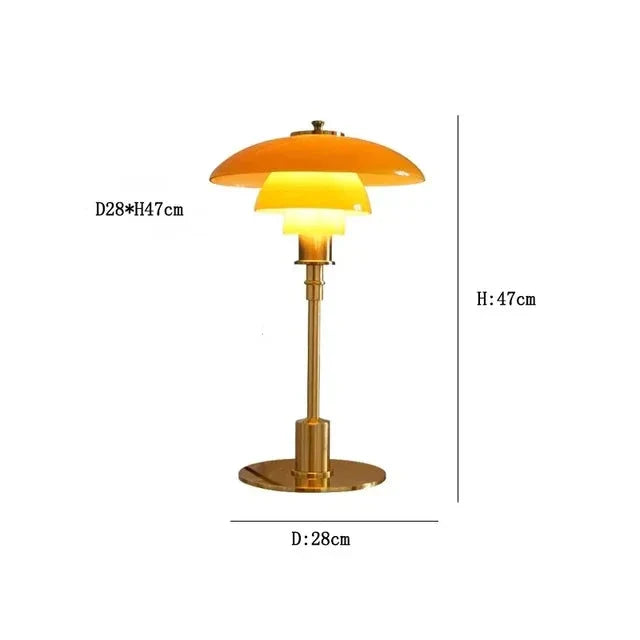 CelestialGlimmer – Skandinavische Schlichte Tischlampe Aus Glas