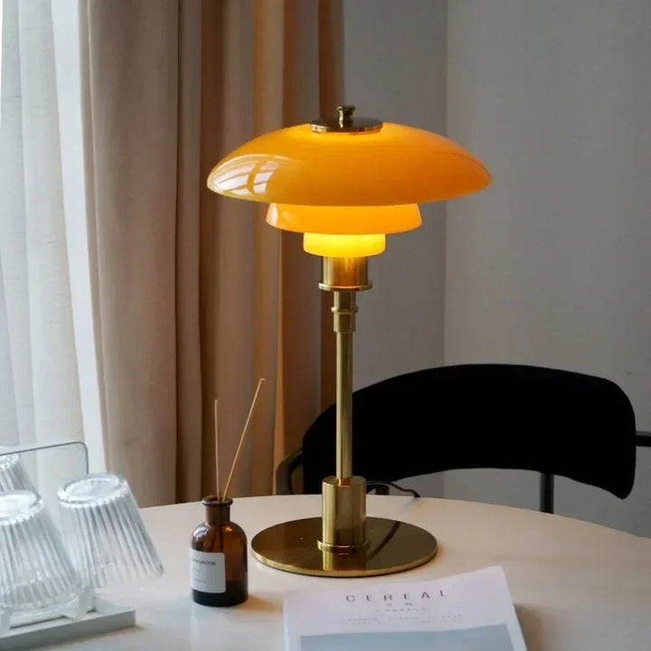 CelestialGlimmer – Skandinavische Schlichte Tischlampe Aus Glas