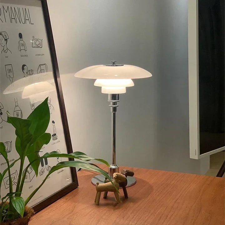 CelestialGlimmer – Skandinavische Schlichte Tischlampe Aus Glas