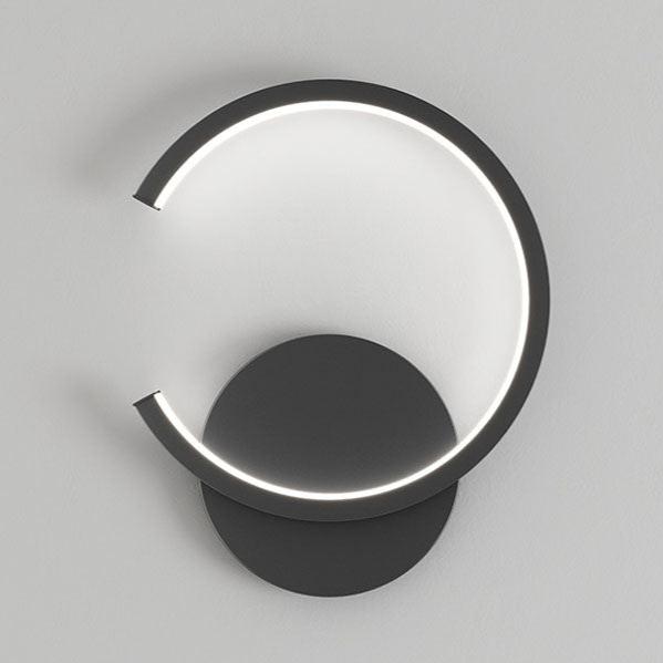 Moderne LED-Wandlampe mit minimalistischem, kreisförmigem Design