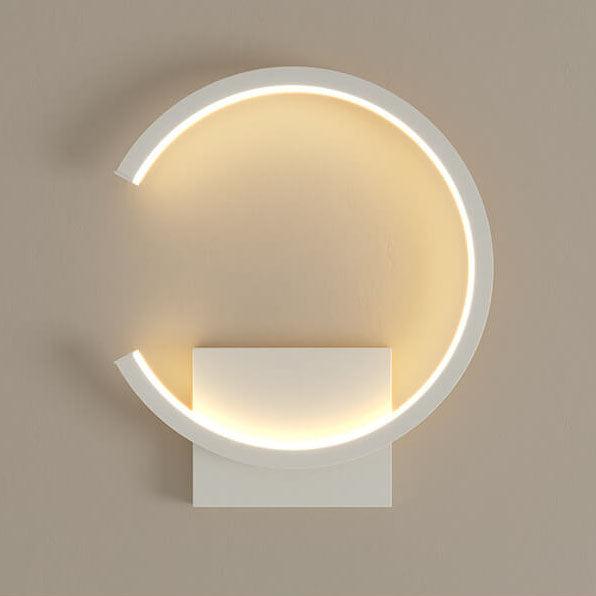Moderne LED-Wandlampe mit minimalistischem, kreisförmigem Design