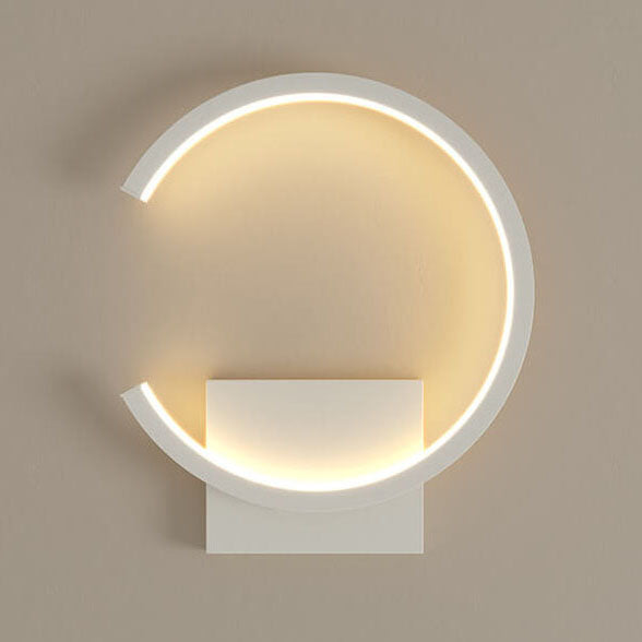 Moderne LED-Wandlampe mit minimalistischem, kreisförmigem Design