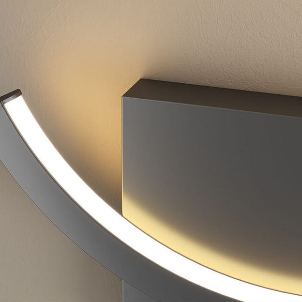 Moderne LED-Wandlampe mit minimalistischem, kreisförmigem Design