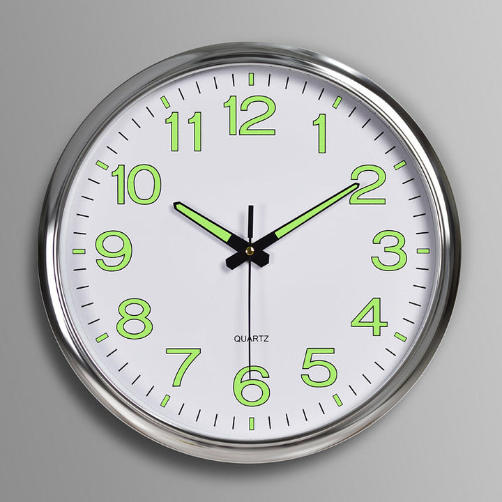 Beleuchtete Lautlose Wanduhr 30 cm