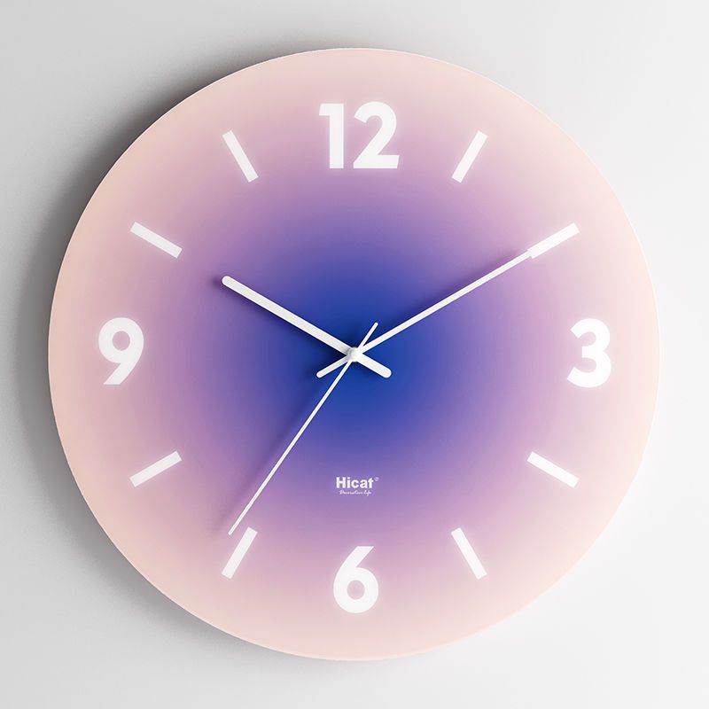 Luxus-Wanduhr aus Glas