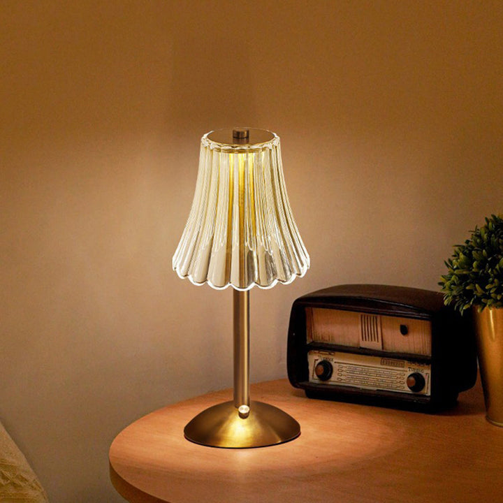 Brilliance – LED-Retro-Tischlampe, wiederaufladbar über USB
