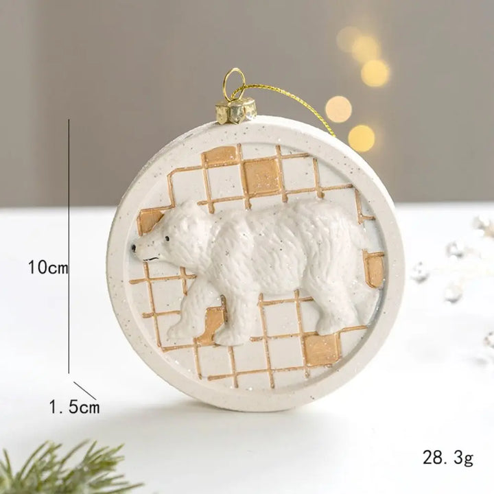 Schneemann-Häuschen - Charmanter Weihnachtsbaumanhänger für Gemütliche Feststimmung