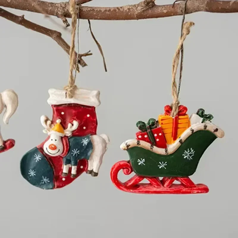 Socken - Weihnachtsdekoration mit Elch