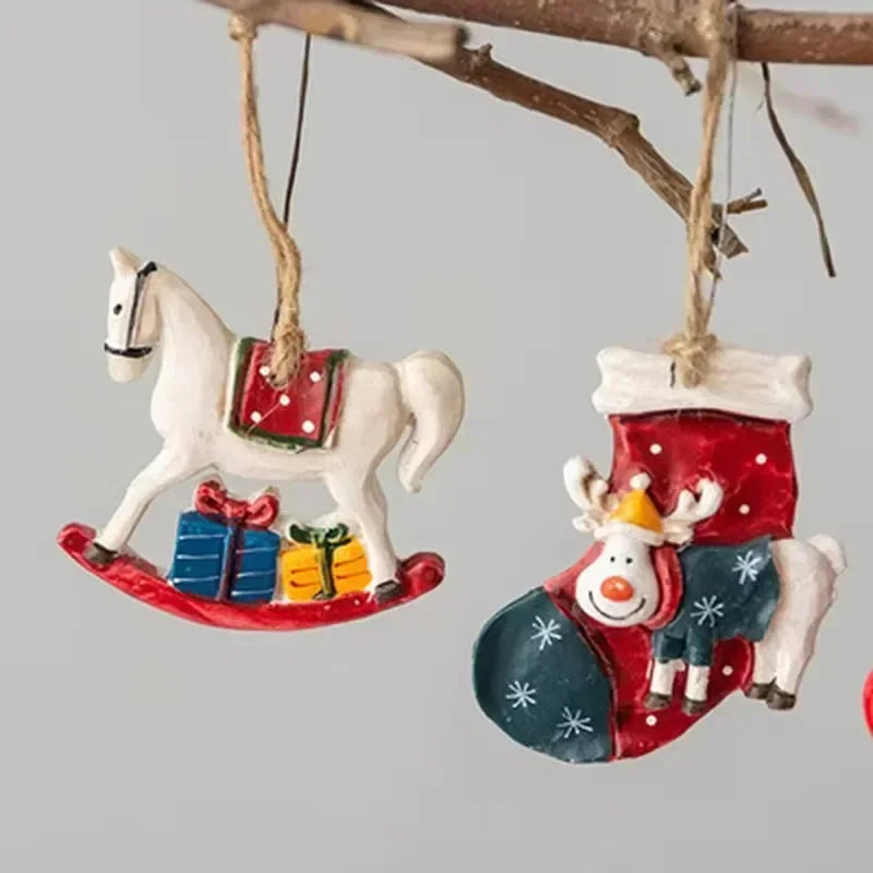 Socken - Weihnachtsdekoration mit Elch