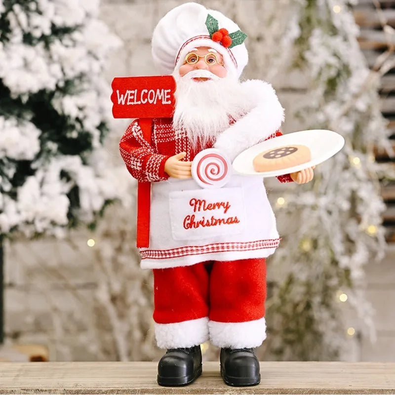 PoupeeFestive - Santa Claus Plüschtier für Weihnachten und Festlichkeiten