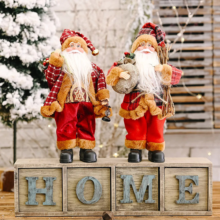 PoupeeFestive - Santa Claus Plüschtier für Weihnachten und Festlichkeiten