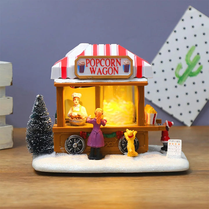 Weihnachts Popcornhaus - Musikalische Weihnachtsdekoration