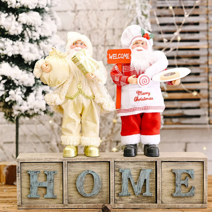 PoupeeFestive - Santa Claus Plüschtier für Weihnachten und Festlichkeiten