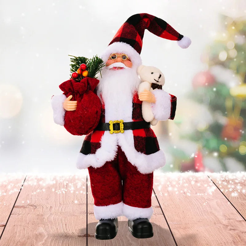 PoupeeFestive - Santa Claus Plüschtier für Weihnachten und Festlichkeiten