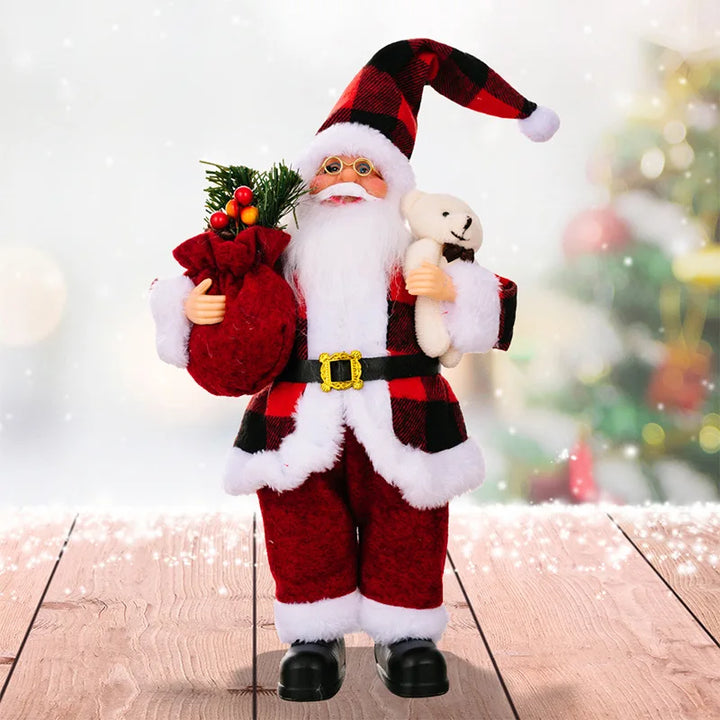 PoupeeFestive - Santa Claus Plüschtier für Weihnachten und Festlichkeiten