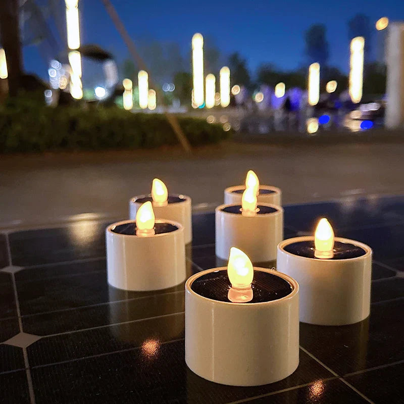 AmbianceFlicker – Zonne-energie Kaarsen voor Buitendecoraties