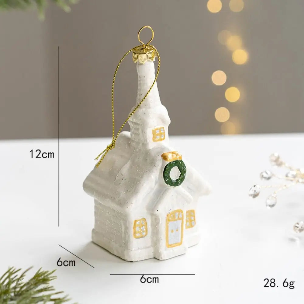 Schneemann-Häuschen - Charmanter Weihnachtsbaumanhänger für Gemütliche Feststimmung