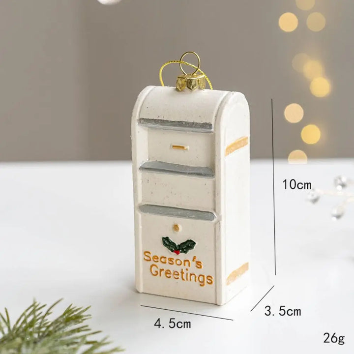 Schneemann-Häuschen - Charmanter Weihnachtsbaumanhänger für Gemütliche Feststimmung