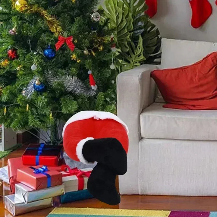 Weihnachtsmann Beine – Lustige Weihnachtsdekoration mit den Beinen des Weihnachtsmanns