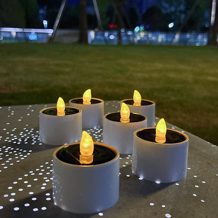 AmbianceFlicker – Zonne-energie Kaarsen voor Buitendecoraties
