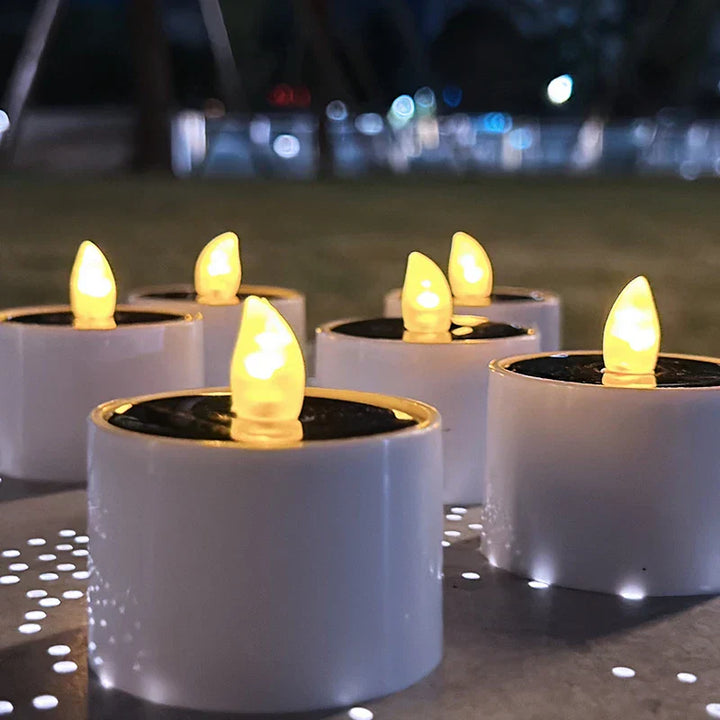 AmbianceFlicker – Zonne-energie Kaarsen voor Buitendecoraties