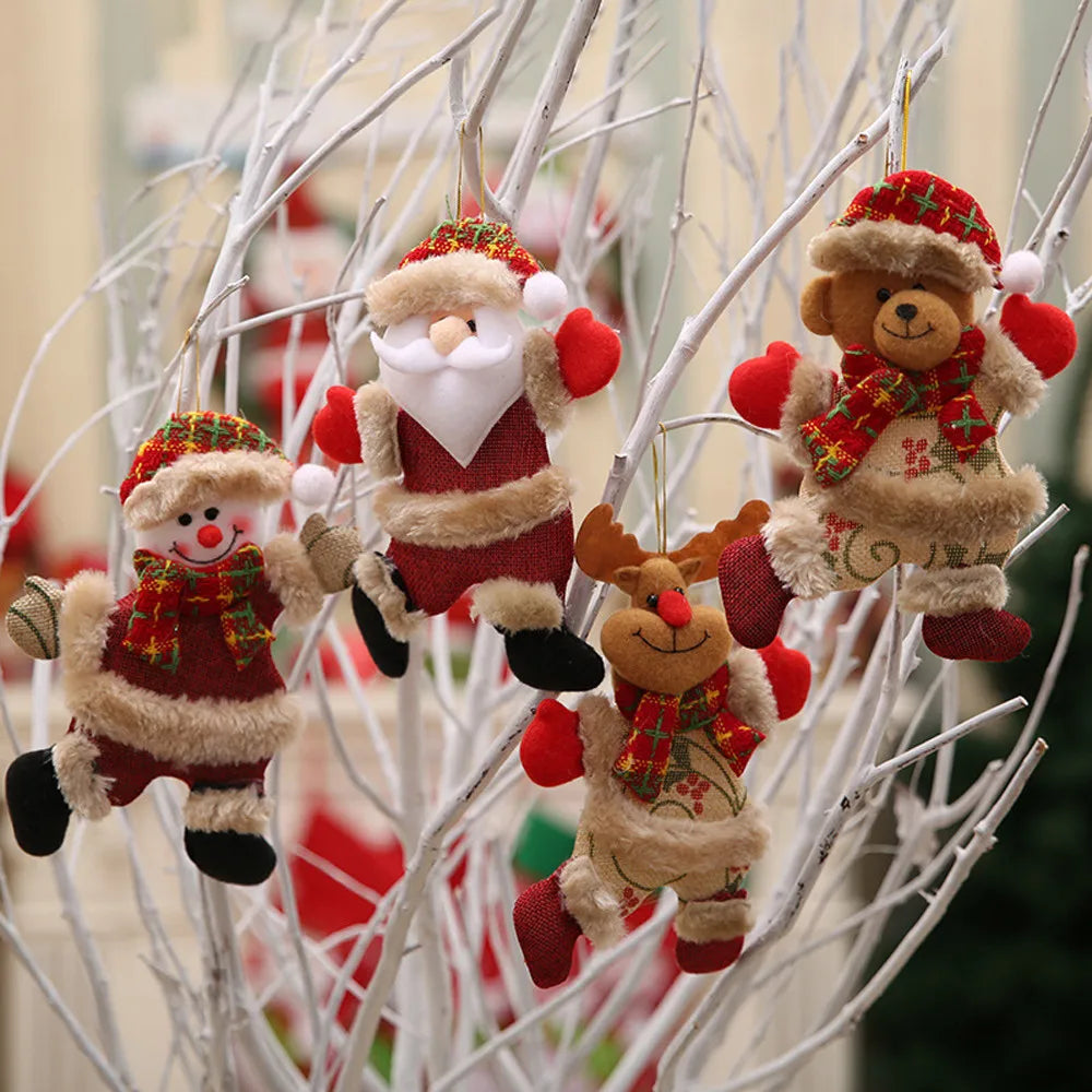 Weihnachtsornamente Mit Weihnachtsmann Und Schnee - Festliche Deko Für Ihr Zuhause