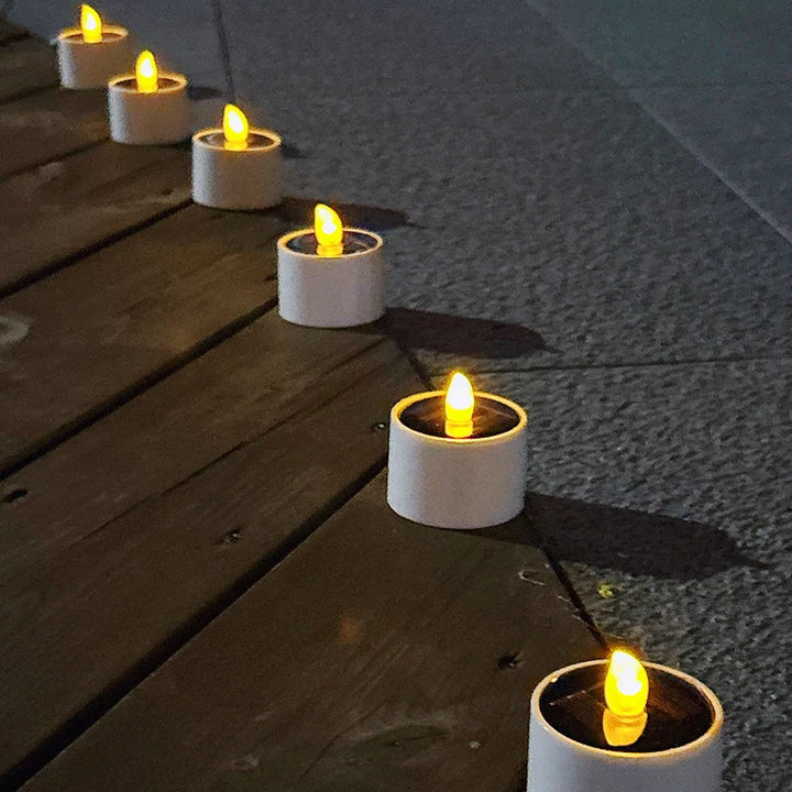 AmbianceFlicker – Zonne-energie Kaarsen voor Buitendecoraties