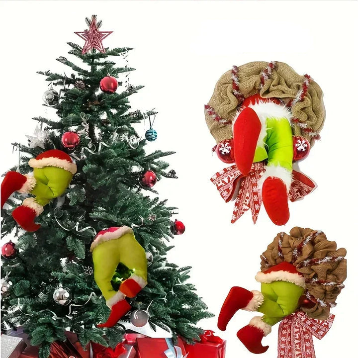 Elfenbein Kranz – Weihnachtskranz mit Verspielten Beinen