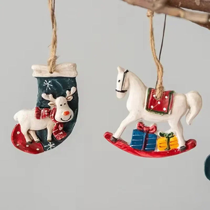 Socken - Weihnachtsdekoration mit Elch