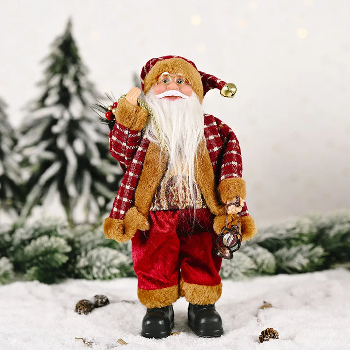 PoupeeFestive - Santa Claus Plüschtier für Weihnachten und Festlichkeiten
