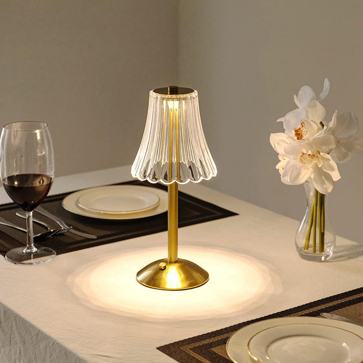 Brilliance – LED-Retro-Tischlampe, wiederaufladbar über USB