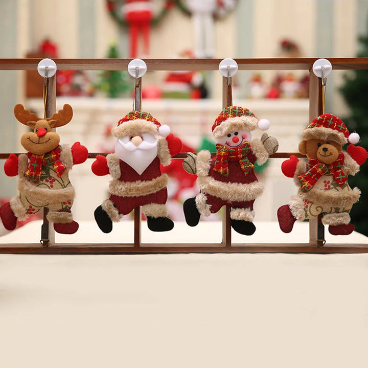 Weihnachtsornamente Mit Weihnachtsmann Und Schnee - Festliche Deko Für Ihr Zuhause