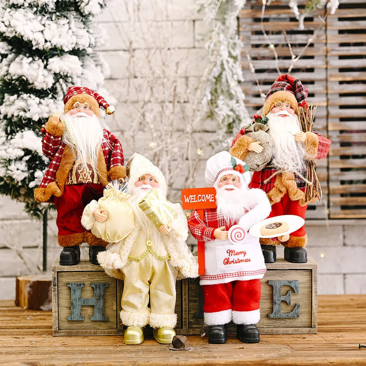 PoupeeFestive - Santa Claus Plüschtier für Weihnachten und Festlichkeiten
